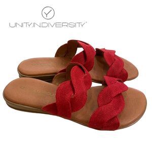 Andre Assous Red Sandals